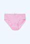 Girl's 2Li Children's Basic 100% Cotton Panties 6632 Pink Color - 2