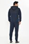 Men's Full Zip Hooded Tracksuit Set Indigo 5816-İ - 5