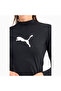 Womens Swim Long Sleeve Rash Guard - Black - 4