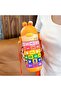 Math Learning Water Bottle,Straw Strap Double Wall Fun and Learning Water Bottle rotating sleeve - 4