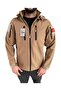 Tactical Softshell Coat Waterproof Beige Color - 3