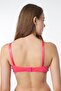 Women's Lace Patterned Wireless Non-Padded Bra 1668 Dusty Rose - 3
