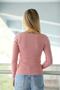 Women's Heart Collar Winter Knitwear Blouse - 3