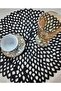 Placemat/Large Suppla/40cm/Asymmetrical Motif/Coffee Table Cover/Table Cloth/4 Pieces