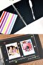 Black Leaf Notebook with Clapper Cover Suitable for Making Photo Albums - 3