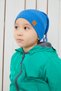 Baby Boy Child Blue Rope Detailed Hat Beanie Neck Collar Set Comfortable 100% Cotton Camisole - 6