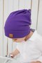 Baby Boy Child Purple Hat Beanie Handmade Comfortable Skin-Friendly Cotton Camisole - 4