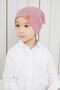 Boy's Dusty Rose Neck Collar Rope Detailed Beret Set - 6