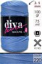 خيط Diva Line Diva Macrame سميك (رقم: 4) 220 أزرق فاتح