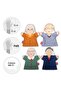 4 Piece Family Elders Hand Puppet Set, Educational Toy - 5