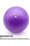 2Pcs 25cm Pilates Ball Compact Sports Balance Ball, Soft Ball For Yoga, Fitness And Core Exercise - 3