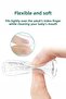 Silicone Teether Finger Shaped Teether Teeth Scratching Glove Transparent Baby Teether Stress Toy - 3