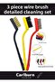 3-Piece Kitchen Cooker Oven Hood Oil Removal Wire Brush Detailed Cleaning Set with Hard Plastic Head