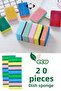 20 Pieces Mini Eco Dish Sponge Economical Dish Washing Sponge Classic 20 Pack Eco Sponge