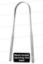 Durable Tongue Cleaner Made of Stainless Steel Metal with Gentle Cleaning of the Tongue Surface - 2