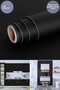 Self Adhesive 60cm×500cm Matte Black Wallpaper Kitchen Countertop Cabinet Table Covering