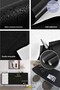 Self Adhesive 60cm×500cm Matte Black Wallpaper Kitchen Countertop Cabinet Table Covering - 3