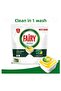 All in One 120 Wash Dishwasher Detergent Capsules/Tablets Lemon Scented - 3