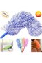 Microfiber Magnetic Anti-static Bendable Dusting Tassel Desktop - Cabinet Dusting 2 Pieces in One