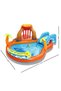 Lava Lagoon Play Center with Pool Slide and Fountain 265X265X104 cm - 53069 - 3