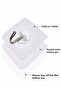5Pcs Strong Transparent Wall Hanger Hanger Hanger Hanger Sticky Suction Cup Hook Kitchen Bathroom Accessory - 3