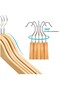 36 Pieces Wooden Natural Clothes Hangers - 4