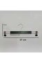 8 Pieces of Skirt and Trouser Hangers with Latches, 37 Cm, Black Color, with Stainless Steel Latches - 2