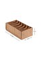 7 Compartment Beige Cabinet Drawer Accordion Folding Socks Clothing Laundry Organizer Organizer - 8