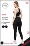 Women's Sports Team High Waist Leggings with Pad Bustier Sport Team High Waist Padded Bustier Black 3041 - 5