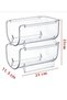 5 Pieces of In-Cabinet Bottle Organizers That Can Be Placed One on Top of the Other, Set of 5 Refrigerator Organizer - 4