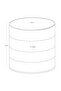 Quadra 4 layer rotating jewelry organizer stylish jewelry box organizer - white - 6