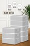 8-Piece Sofa Bed Base Type Pillow and Clothing Storage Bag - under Bed Organizer Bag 50 X 30 X 20 cm