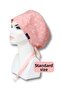 Standard Size Pink Floor Rose Pattern Surgical Bonnet Doctor Nurse Sanitary Hospital Bonnet