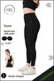 Women's Sports Suit High Waist Leggings Bustier with Pad Sport Team High Waist Padded Bustier Black - 3