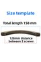Furniture Bathroom Kitchen Cabinet Drawer Cabinet Door Handle Handle Antique Yellow 128 mm Metal Handle - 2