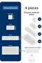 Origami 4-Piece Multi-Purpose Organizer Drawer Organizer Set 1K-10-1B-1Xl - 5
