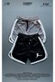 Gray - Black Football Player Printed Training Fitness Sportsman Shorts Set of 2