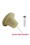 Furniture Button Hard Plastic Handle Beech Cabinet Kitchen Cupboard Drawer Door Handle Handle 5Pcs - 2