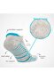 Odor-Free Running and Walking Men's Booties Mixed Silver Socks Pack of 3 - 4