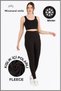 Women's Winter Fleece Black High Waist Tights Curve High Waist Fleece Winter Tights 102403
