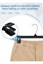 20-Piece Plastic Latched Trouser Skirt - 20 Hangers - 5