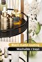 Bathroom Cosmetic Jewelry Organizer Multi-Purpose Organizer 2-Tier Serving Presentation Tray Treat Holder - 3