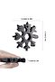 18 Function Snowflake Hexagon Portable Steel Wrench - 4