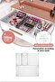4-Piece Transparent Drawer Organizer 1X(B.Dkdrtgn, B.Kare) 2X(K.Dkdrtgn)