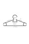6-Piece Children's Clothes Hanger Baby Hanger White - 2
