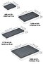 Microwave and Freezer Compatible 18 Piece Storage Container Set, 2X2400Ml 4X1200Ml 4X1170Ml 8X600Ml, Anthracite - 8