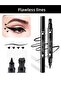 Double Sided Heart Pattern Pencil Eyeliner - Double Ended Heart Printed Pencil Eyeliner 24 Hours Lasting - 2