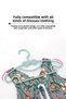 Sweet 18 Pieces Blue Baby Clothes Hanger 30 cm Butterfly with Bow Baby Kids Clothes Hanger - 2