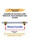 Metal Handle Furniture Kitchen Cabinet Drawer Wardrobe Handles Lid Handle Handle White Gold 96 mm - 2