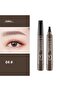 ماسكارا الحواجب، قلم الحواجب Microblading قلم الحواجب السائل المسنن (القهوة)